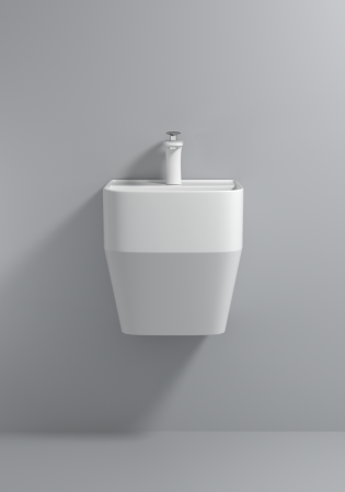 Lavoar suspendat, ceramică sanitară, finisaj alb 40 x 39 x 45 cm - P133 [3]