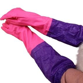 Menaj - Manusi unisex reutilizabile din latex, uz casnic, utile pentru curățarea bucătăriei, spălatul ustensilelor, lucrările de grădinărit.