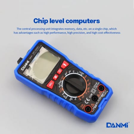 Multimetru digital, afisaj LCD, tester diode/baterii/continuitate, oprire automata, baterii incluse DANMI 380801 [3]