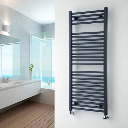 Calorifere - Calorifer baie portprosop din otel, 23 elementi, 50 x 120 cm, curbat, gri metal ThermaLux SUN-D13