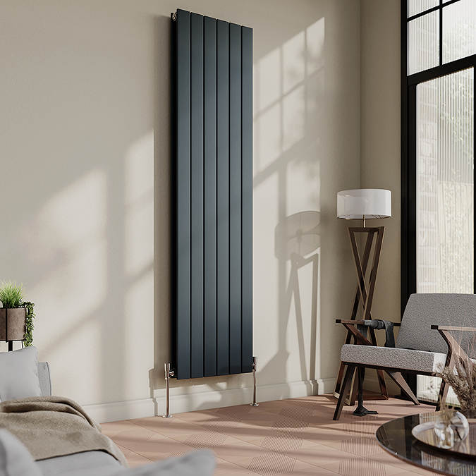 Calorifere - Calorifer din otel gri antracit cu profil dublu 180x45cm ThermaLux SUN-R12
