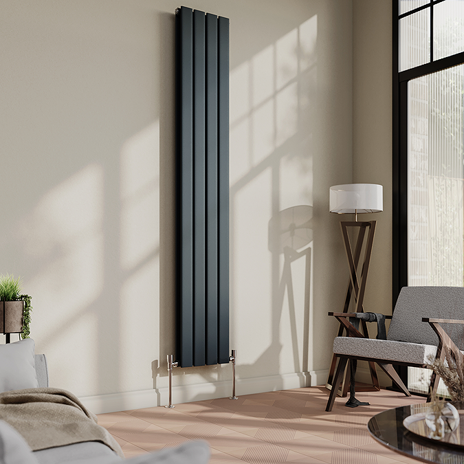 Calorifere - Calorifer otel gri antracit cu profil dublu, inaltime 180x30 cm ThermaLux SUN-R25