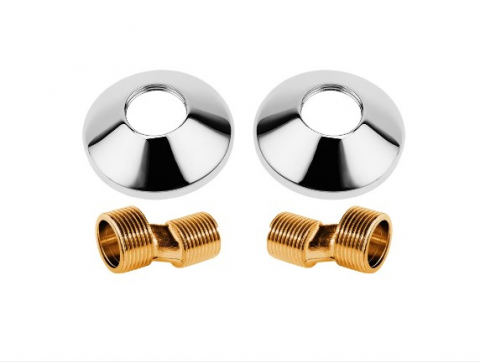 Accesorii baterii - Set excentric pentru baterie din bronz cu masca, 1/2" x 3/4"