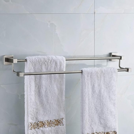 Suporturi prosop - Suport prosop, bara dublu, 60 cm, inox THEODORE