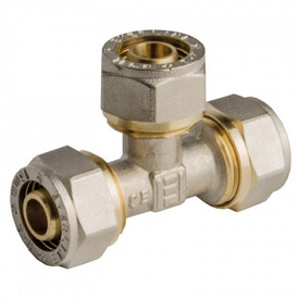 Fitinguri bronz - Teu conector nichel pentru teava pexal