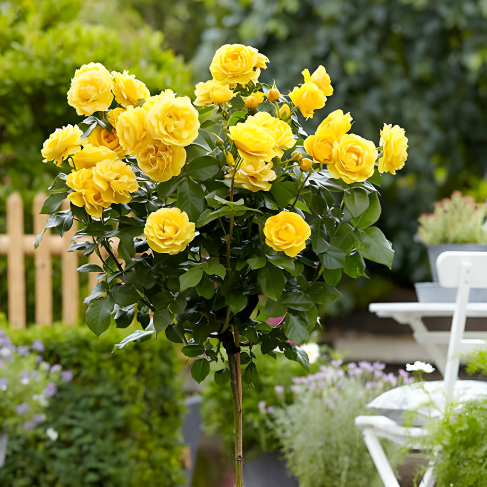 Trandafir Copac Roze Pienna Galben [4]