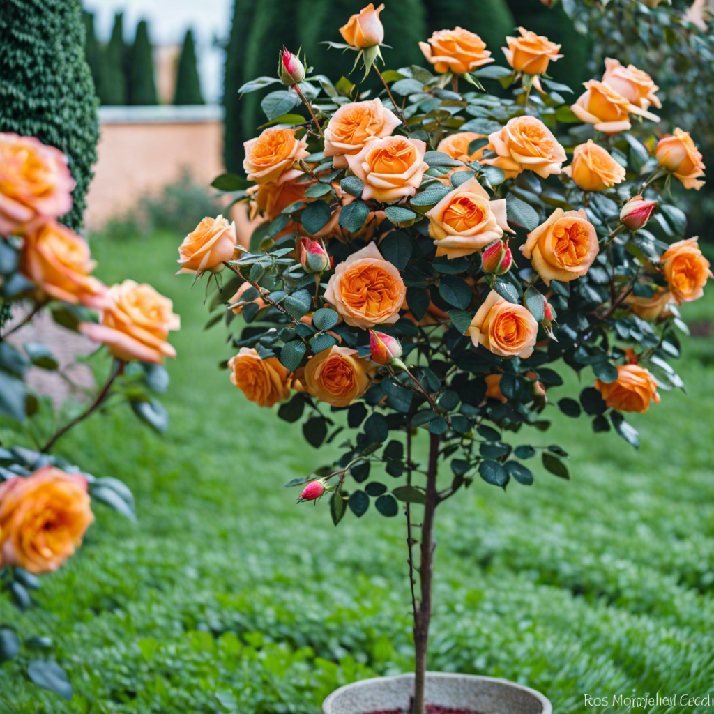 Trandafir Copac Roze Pienna Portocaliu [2]