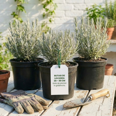 5 buc. Pachet Lavandă Mov Angustifolia - Butași 20-30 cm (Rădăcină Liberă) [3]