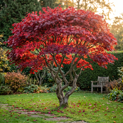 Acer palmatum 'Atropurpureum' - Arțar japonez roșu 80 - 100 cm [0]