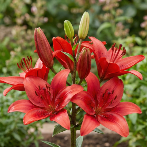 Bulbi de Crini - Bulbi Crini Asiatici Roșii - Rapid Red (20/22)