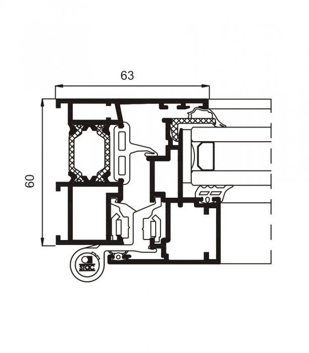Sistem Cortizo Cor 60 Foaie Ascunsa cu BT [2]