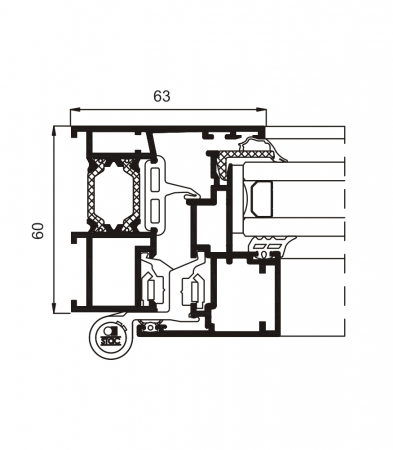 Sistem Cortizo Cor 60 Foaie Ascunsa cu BT [1]