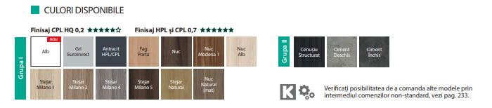 culori disponibile usi laminate cpl