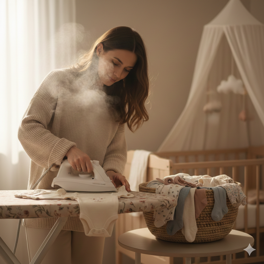 Călcarea hăinuțelor bebelușului: Moft sau necesitate?