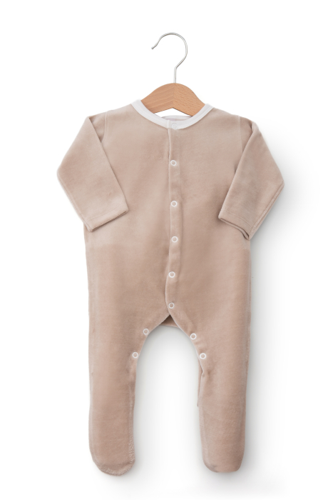 Set cadou alint de catifea bej-alb [3]