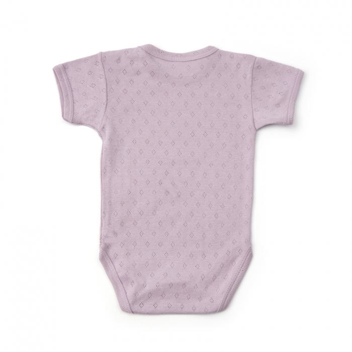 Body bebe maneca scurta, din bumbac moale pointelle [2]