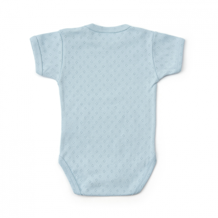 Body bebe maneca scurta, din bumbac moale pointelle [2]