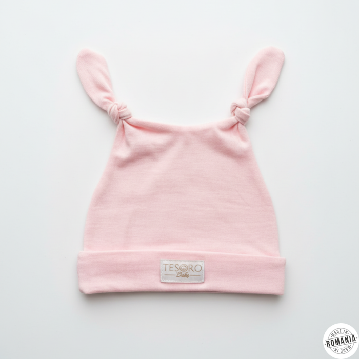 căciuliță-din-bumbac-cu-urechiușe-jucăușe-roz [3]
