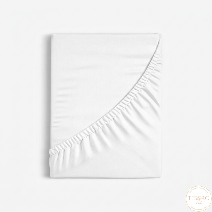 Cearceaf cu elastic Tesoro Bebe – Somn liniștit în bumbac 100% certificat 60x120cm [3]