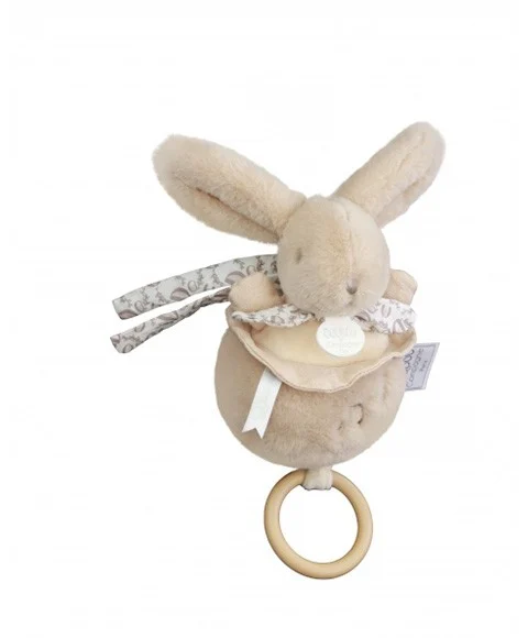 Iepuraș Muzical bej Doudou® 20cm | Tesoro Bebe [3]