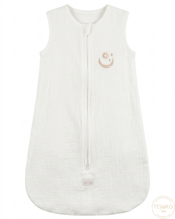 Sac Dormit Muselină Brodat Manual | Bumbac Oeko-Tex 100 | Tesoro [4]
