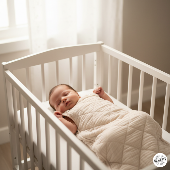 Saculet de dormit din muselina organica matlasata, 2.5Tog [1]