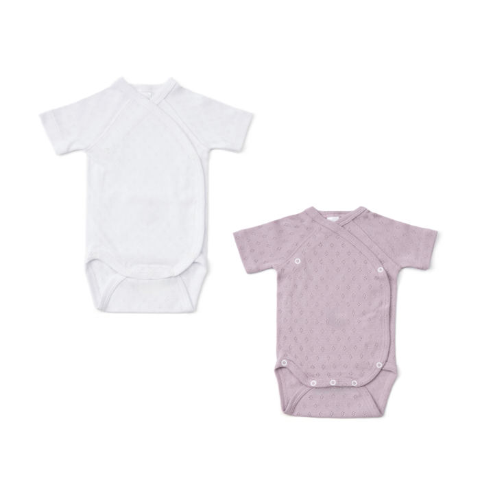 set-2x-body-bebelusi-maneca-scurta-bumbac-respirabil-model-pointelle-alb-roz [1]