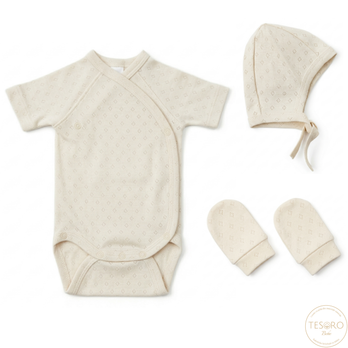 Set 3 piese nou-nascut: body, caciulita si manusi anti-zgarieturi [2]