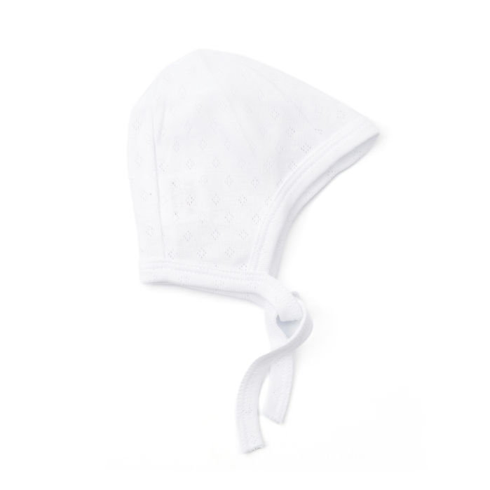 Set caciulita si manusi nou-nascut alb [2]