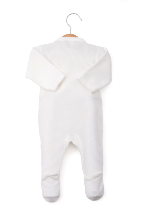 Set cadou alint de catifea alb-bej [3]