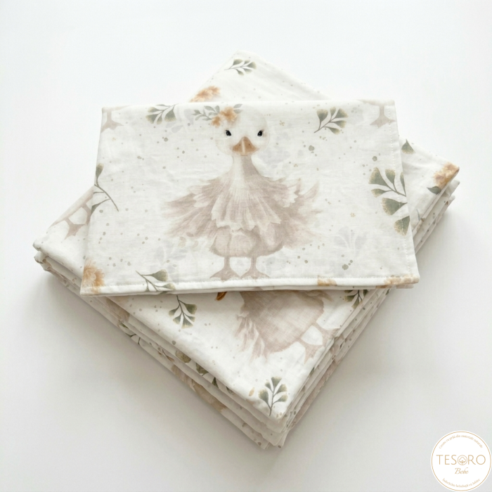 Set lenjerie pătuț Rățuște - Bumbac OEKO-TEX | Tesoro Bebe [2]