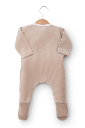 Set cadou alint de catifea bej-alb [1]