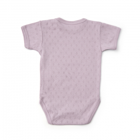 Body bebe maneca scurta, din bumbac moale pointelle [1]
