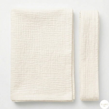 Botez - Set pânză de mir și fașă din muselină premium