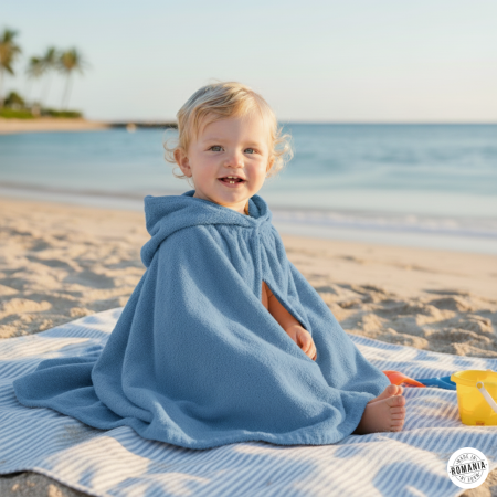 Prosoape și Halate - Prosop bebe cu gluga | Frotir premium 95x75 cm