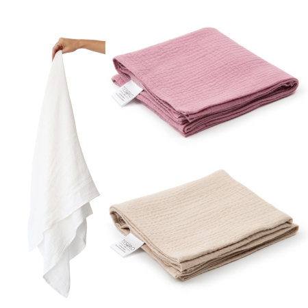 Museline - Set 3 scutece muselina premium - multifunctionale