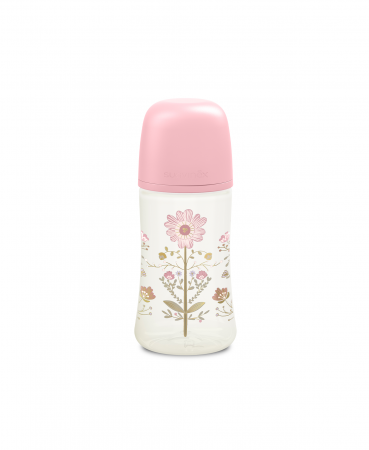 SET BIBERON 270ML + SUZETĂ 0-6M + CLEMĂ ROZ GOLD PREMIUM [1]