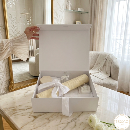 Botez - Trusou Botez Premium din Muselină - Set Complet Tesoro Bebe