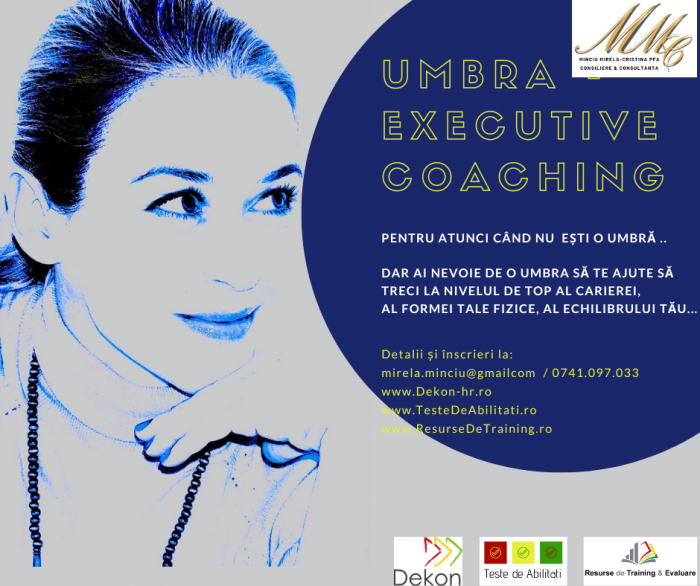 Umbra - Coaching si Antrenamente de dezvoltare Cariere De Elita, antrenamente si pregatire pentru Avansare si Admitere in organizatii de Elita civile, militare, diplomatice, de intelligence din Romania, Europa, NATO, ONU; antrenamente de dezvoltare gandire analitica, de luare decizii cu impact important social, politic, militar, financiar; de crestere rezilienta necesara in atingerea performantei celei mai inalte, pentru a deveni cea mai buna varianta a sa - a fiecaruia, pentru a atinge Excelenta, pentru a fi inclus in Elitele Romaniei, Europei, ale NATO, ale ONU. [3]