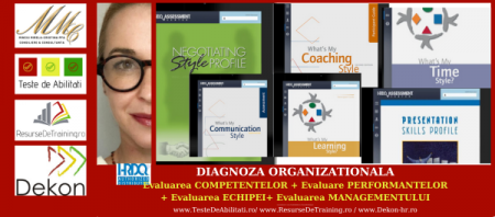 DIAGNOZA ORGANIZATIONALA: EVALUAREA COMPETENTELOR & PERFORMANTELOR & EVALUAREA MANAGEMENTULUI & EVALUARE CULTURA ORGANIZATIONALA & EVALUARE 360 GRADE (Evaluator licentiat: Mirela Minciu (Gîlcă) [8]