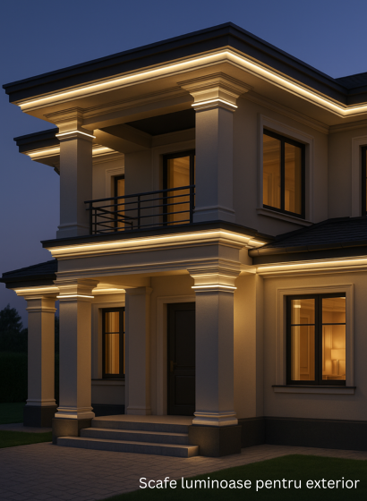 Scafe luminoase pentru exterior