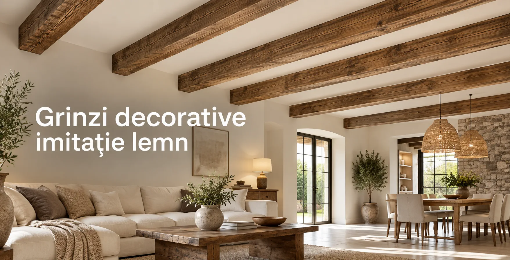 Grinzi decorative imitatie lemn