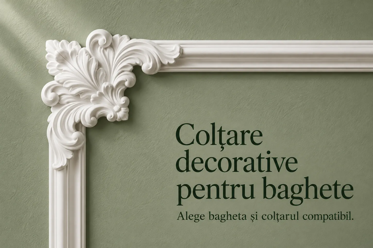 Colțare decorative pentru baghete: de ce se potrivesc doar cu bagheta compatibilă