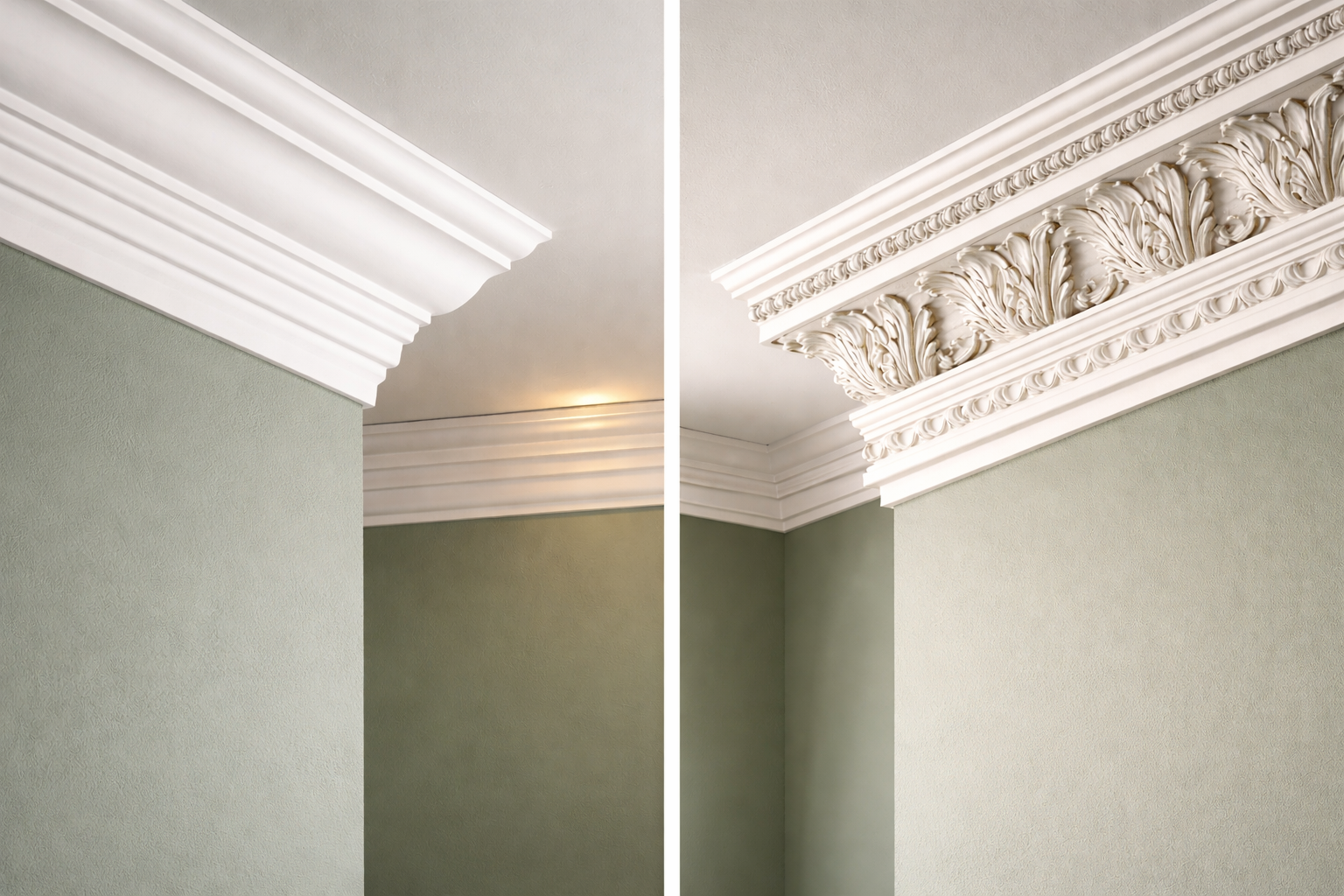 Cornise simple vs cornise ornamentale – când alegi fiecare tip