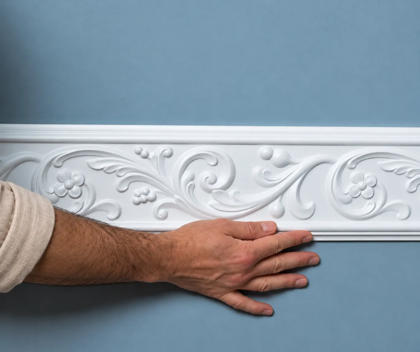 Bagheta decorativa perete din poliuretan 12.3 x 1.6 cm - CR746 [9]