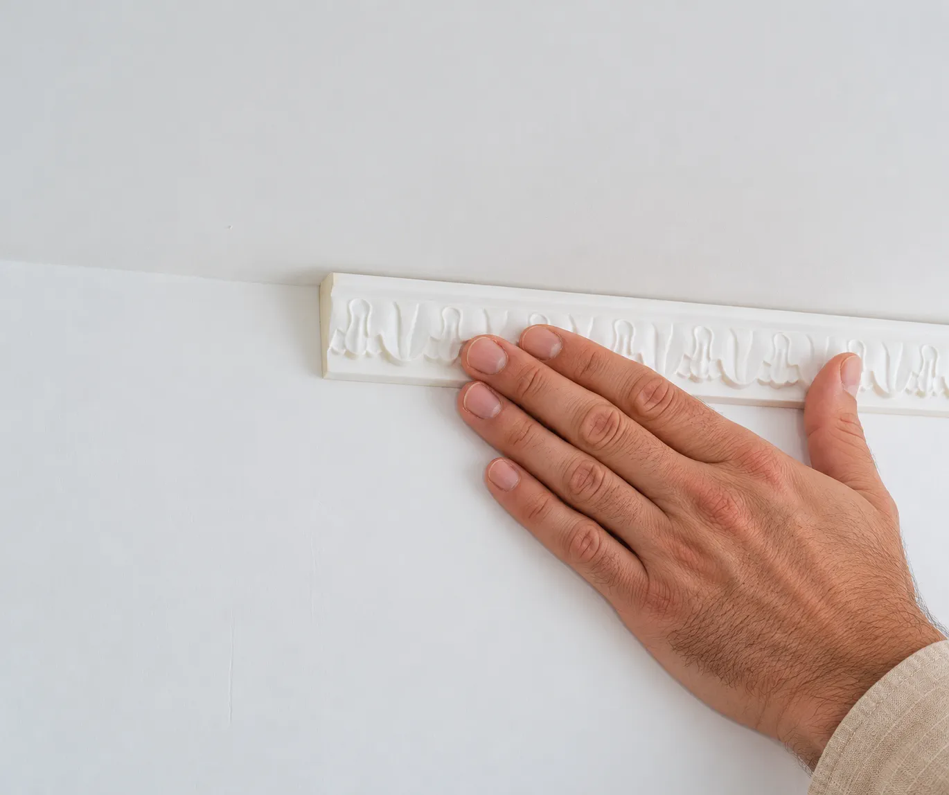 Bagheta decorativa perete din poliuretan 3.2 x 1.3 cm - CR785 [5]