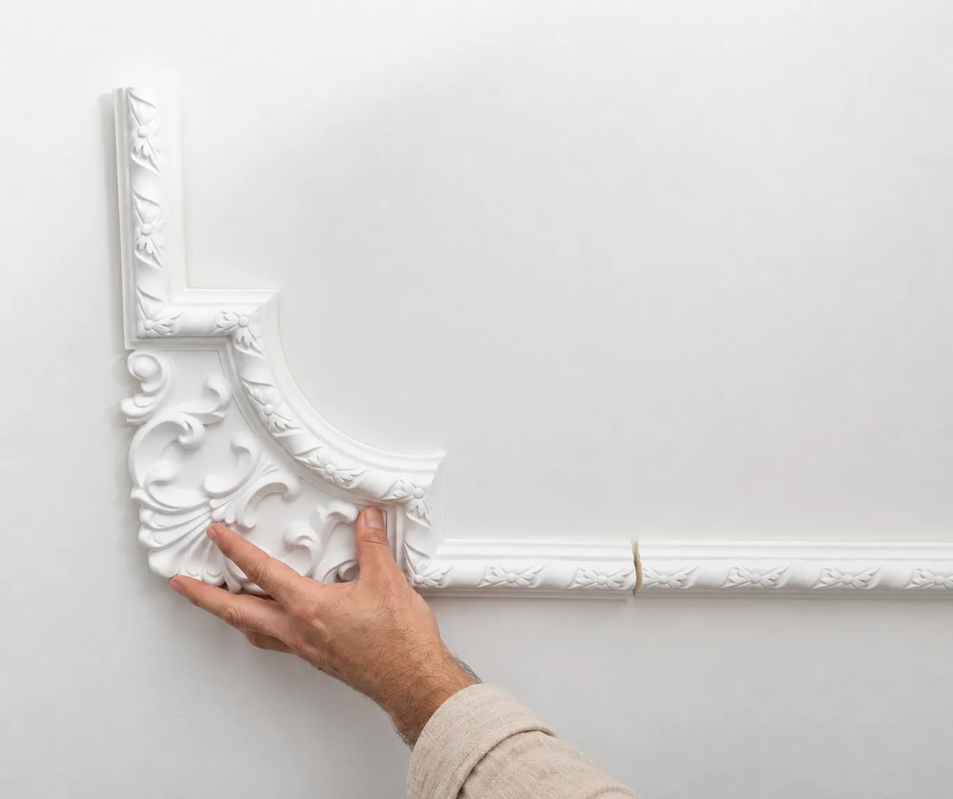 Bagheta decorativa perete pentru chenare din poliuretan 4 x 2.5 cm - CR710 [11]