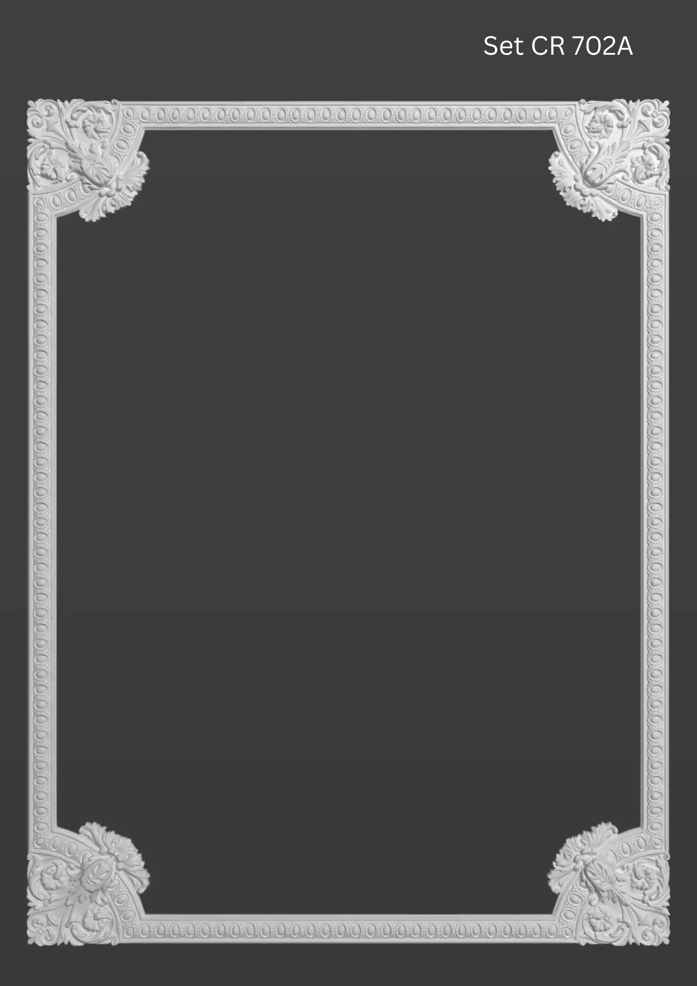 Bagheta decorativa perete pentru chenare din poliuretan 7.7 x 1.9 cm - CR702 [2]