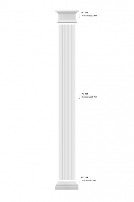 Baza pilastru,  PC 104 , 34cm x 12cm x 9.2cm [6]