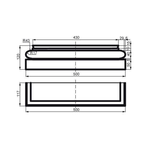 Baza pilastru, PC 106, 50cm x 12cm x 11.7cm [3]